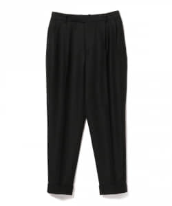 :colon / ウールフランネル 2プリーツ テーパードトラウザー