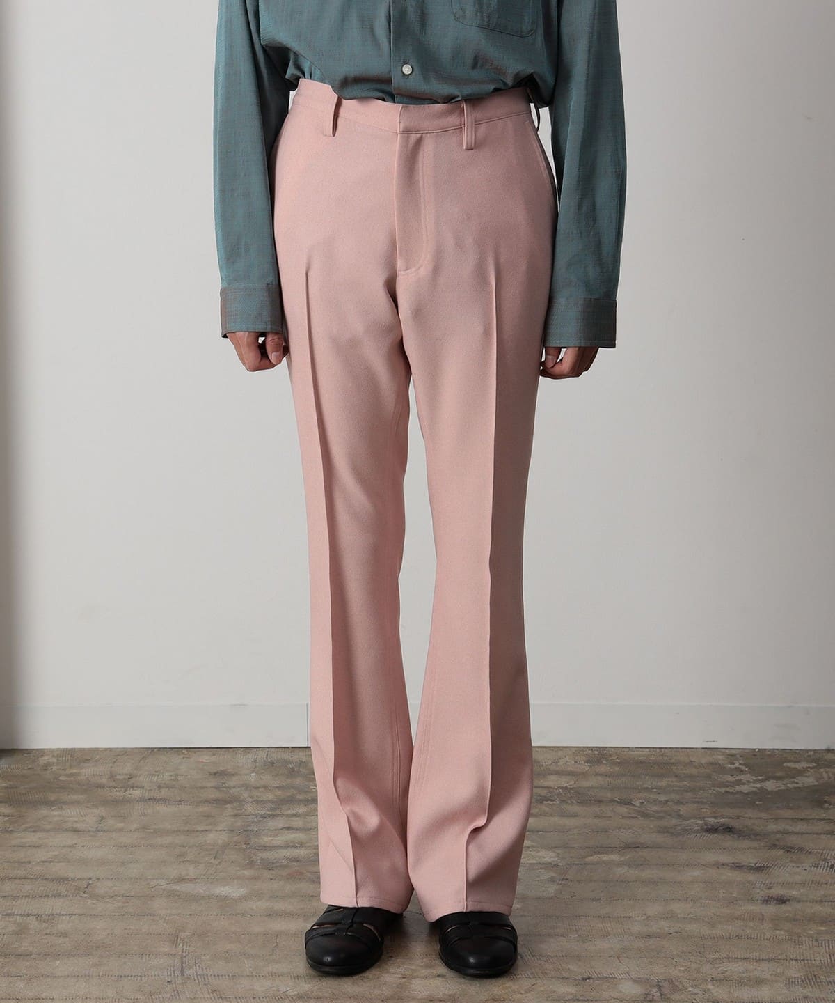 ストレッチ フレアパンツ 24SS パンツ MEN PINK S ストレッチ フレアパンツ 24SS パンツ MEN PINK S