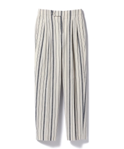 ▲Editions M.R / ハイウエスト コットンストライプ トラウザース