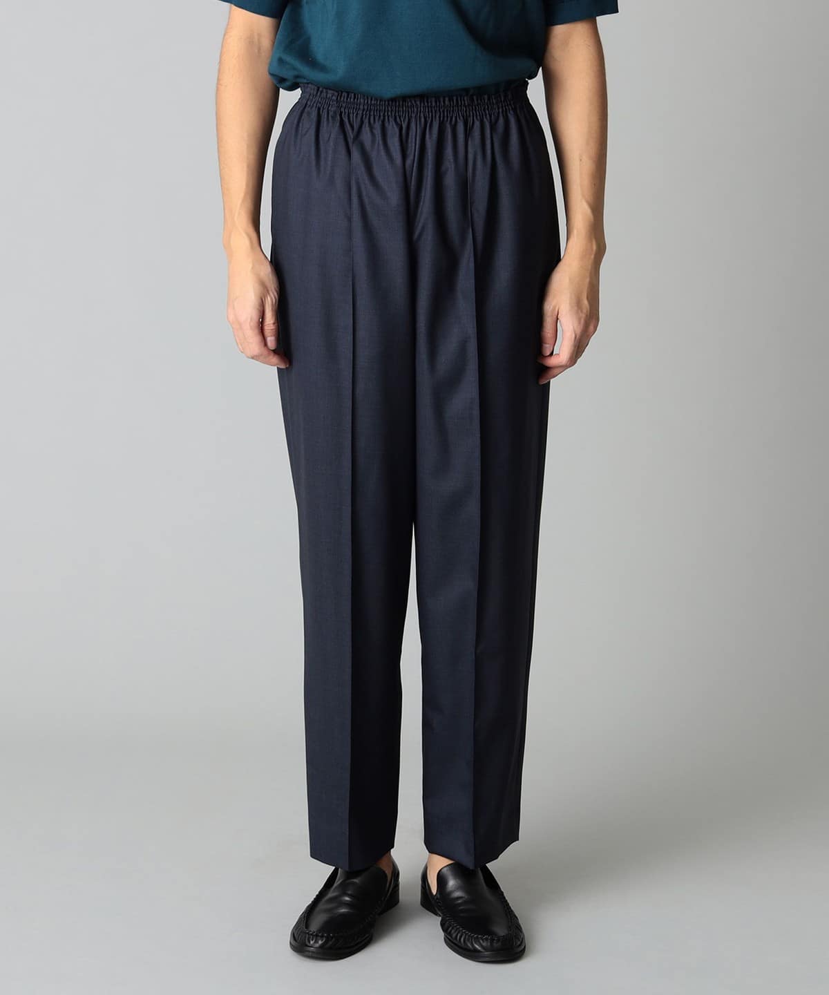 TOO SOON TO KNOW / ソリッド シャーリングトラウザー パンツ MEN NAVY 48/L TOO SOON TO KNOW / ソリッド シャーリングトラウザー パンツ MEN NAVY 48/L