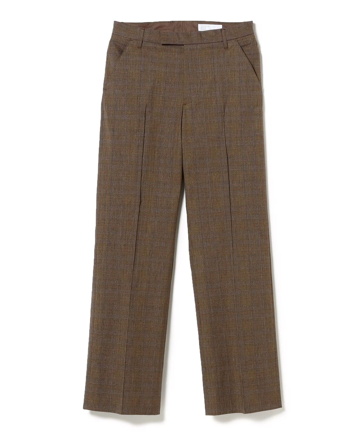 コットンポリウレタン セミワイドパンツ パンツ MEN BROWN L コットンポリウレタン セミワイドパンツ パンツ MEN BROWN L