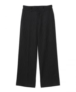 ストライプ ダブルループ ワイド スラックス