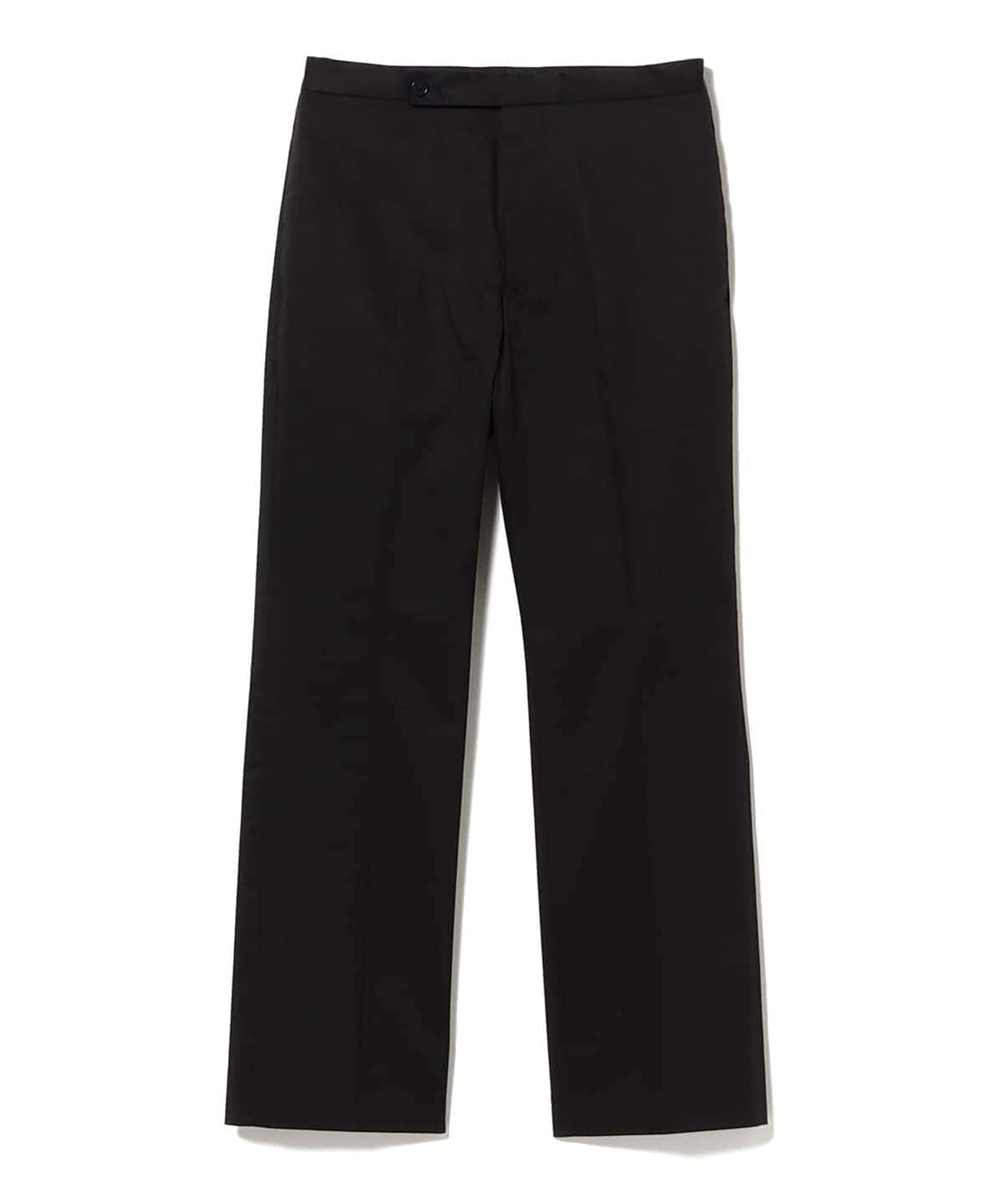 【別注】:colon / ストレッチコットンツイル プレーンフロントトラウザー パンツ MEN BLACK 2 【別注】:colon / ストレッチコットンツイル プレーンフロントトラウザー パンツ MEN BLACK 2
