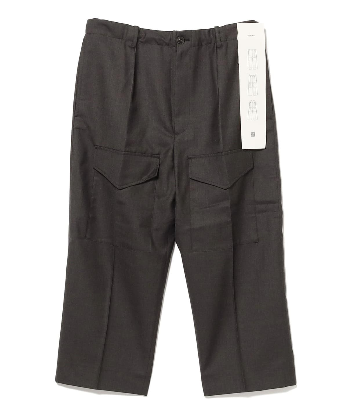 SETCHU / ウールギャバジン チノ パンツ パンツ MEN GREY 2