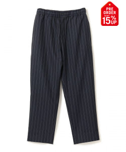 【+15%ポイントUP】【別注】:colon / ウールモヘヤ ストライプ イージースラックス