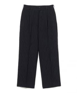 ENCOMING / リネンウール ストライプ ペインター トラウザー