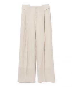 BIBLIOTHERK / ウールリネン ルーズ ドレス トラウザー