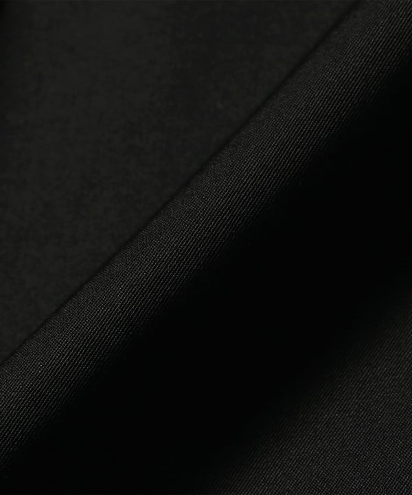 ss stein / Wool Gabardine Long Wide Trousers ST.1602: Deep, rich color and unique texture with firmness achieved through processing.