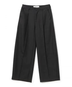 Sefr / PLEATED WIDE TROUSER ANTHRACITE ウールミックス ワイド トラウザー
