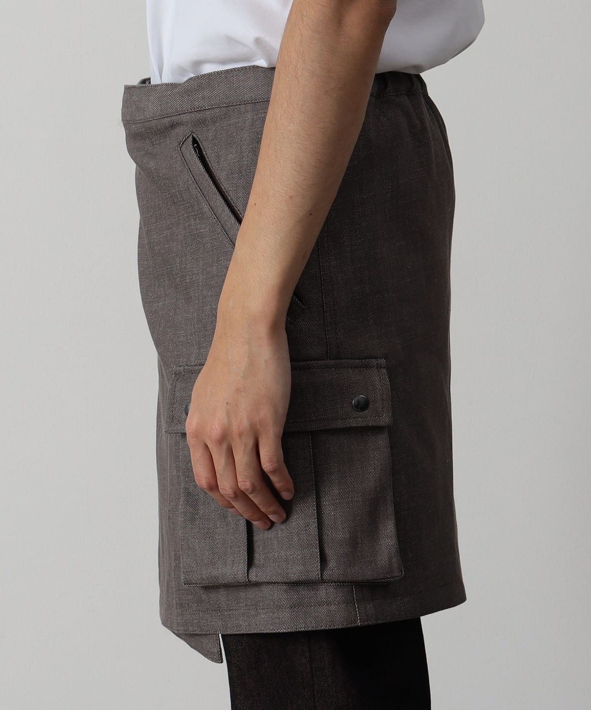 International Gallery BEAMS デニム ラップスカート International Gallery BEAMS（インターナショナルギャラリー ビームス