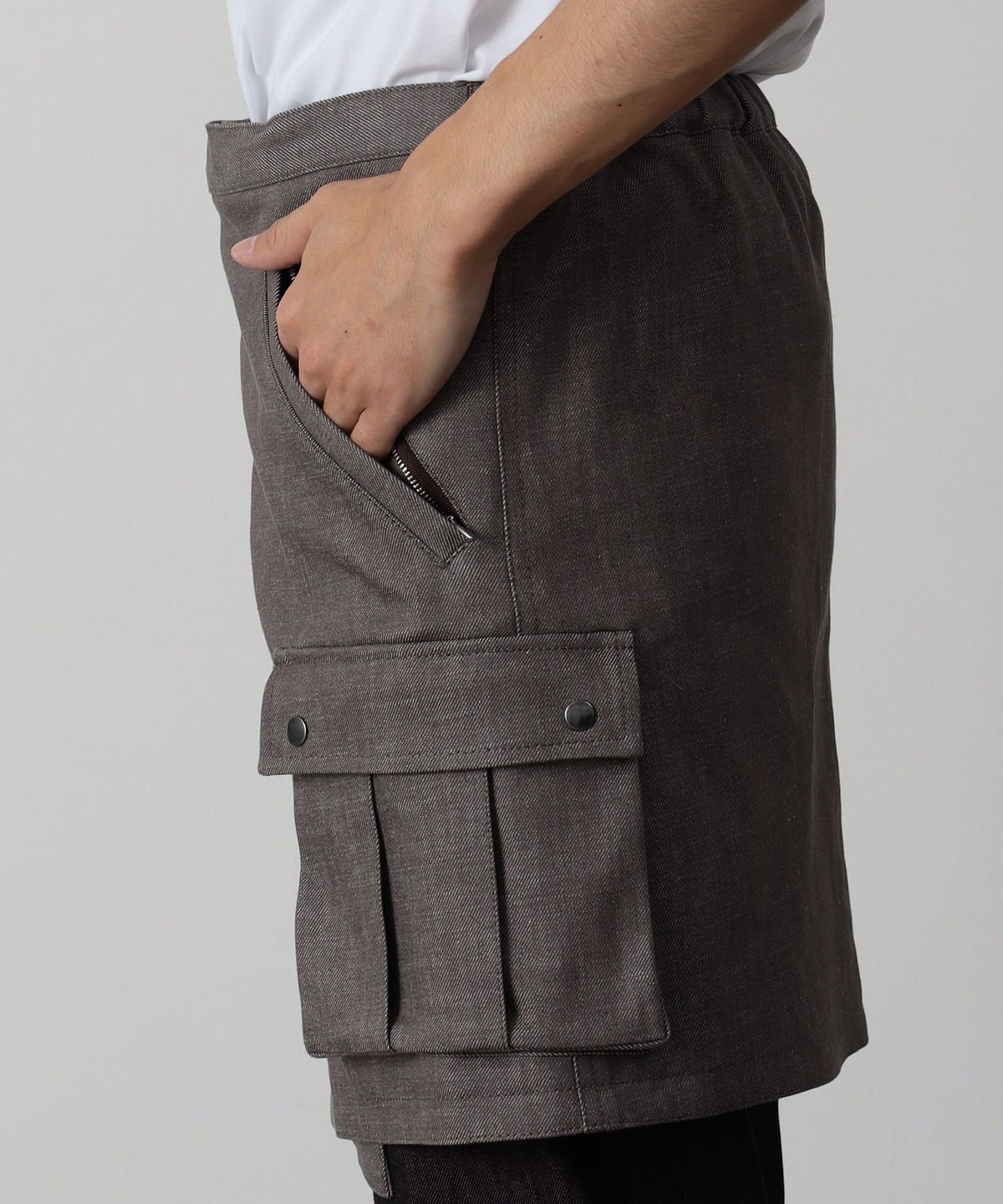 International Gallery BEAMS デニム ラップスカート International Gallery BEAMS（インターナショナルギャラリー ビームス