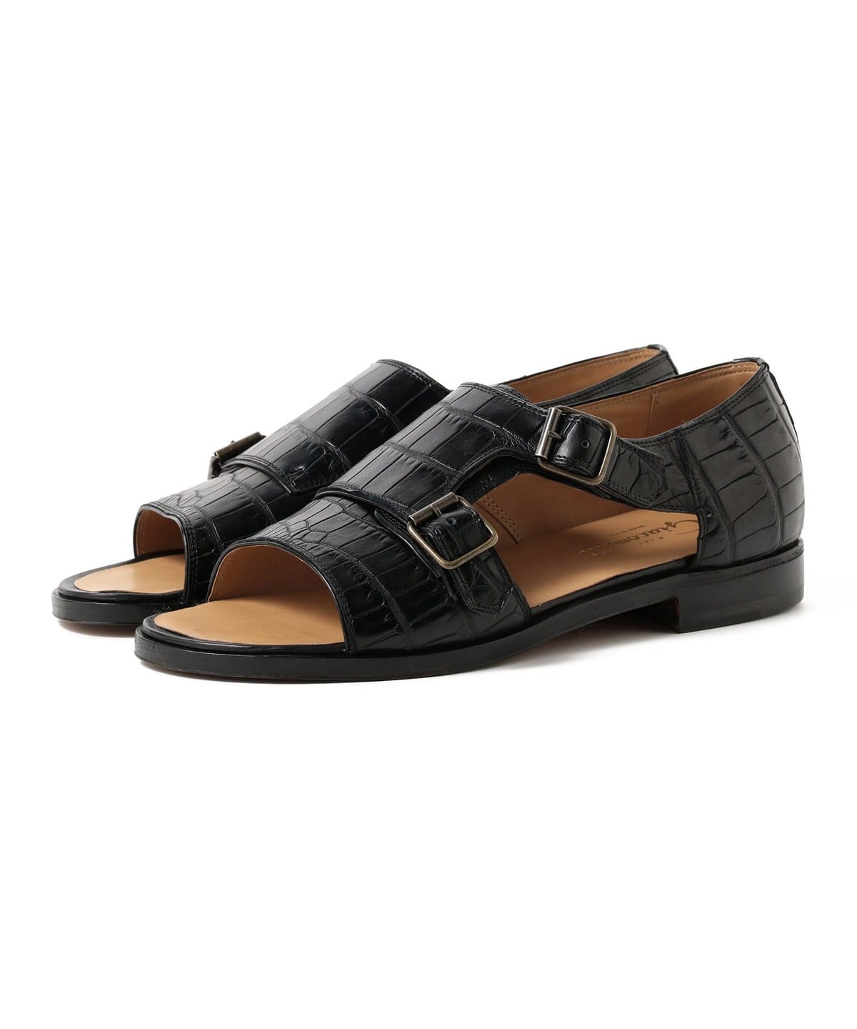 International Gallery BEAMS (International Gallery BEAMS) F.LLI.GIACOMETTI  / Double Monk Strap Leather Sandals (Shoes Sandals) for sale | BEAMS