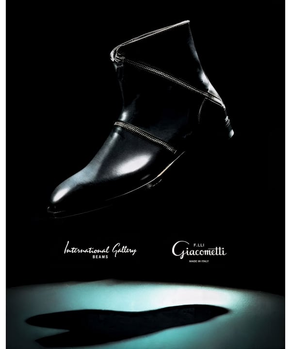 【別注】F.LLI Giacometti / カーフ ラウンド ジップ ブーツ FG655