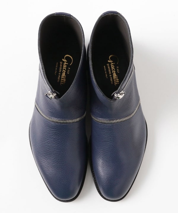 【別注】F.LLI Giacometti / マロキッド ラウンド ジップ ブーツ FG655	