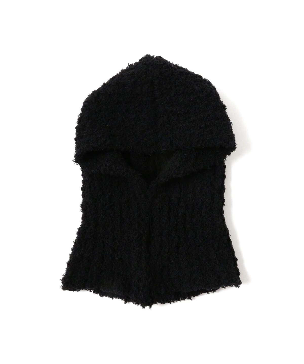 〈MEN〉KIJIMA TAKAYUKI キジマ タカユキ / ファー ニット バラクラバ 帽子 MEN BLACK ONE SIZE 〈MEN〉KIJIMA TAKAYUKI キジマ タカユキ / ファー ニット バラクラバ 帽子 MEN BLACK ONE SIZE