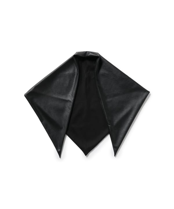 KIJIMA TAKAYUKI / シンセティックレザー トライアングル スカーフ