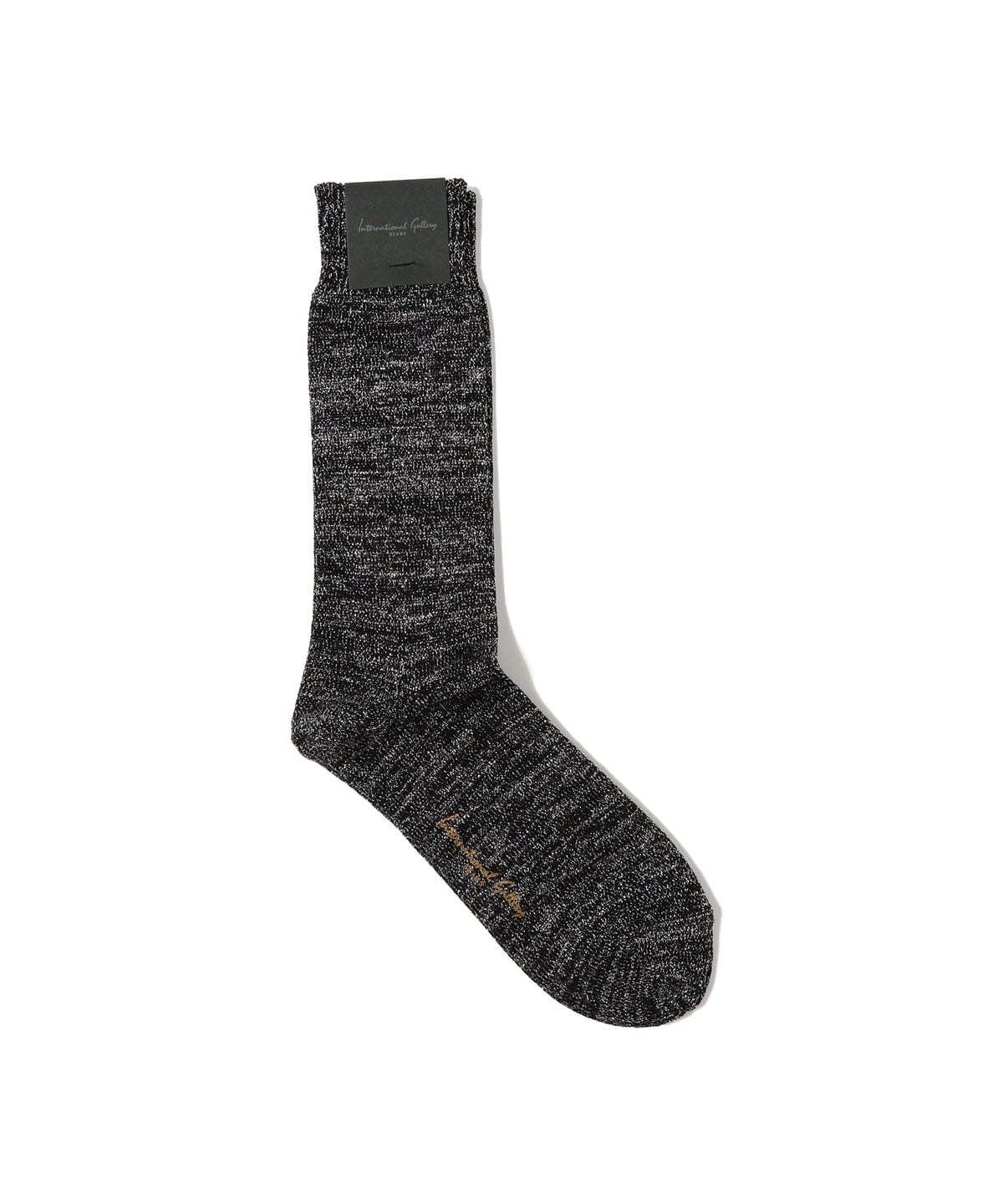 ラメ ソリッドソックス レッグウェア MEN BLACK ONE SIZE ラメ ソリッドソックス レッグウェア MEN BLACK ONE SIZE