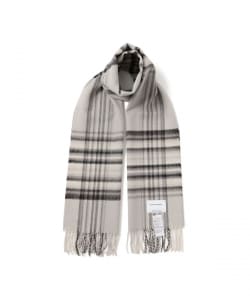 THE INOUE BROTHERS / アルパカ ブラッシュ チェック マフラー 35x180