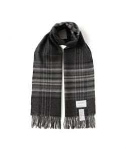 THE INOUE BROTHERS / アルパカ ブラッシュ チェック マフラー 35x180