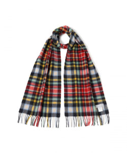 Joshua Ellis / カシミヤ プレイドチェック マフラー② 30x180