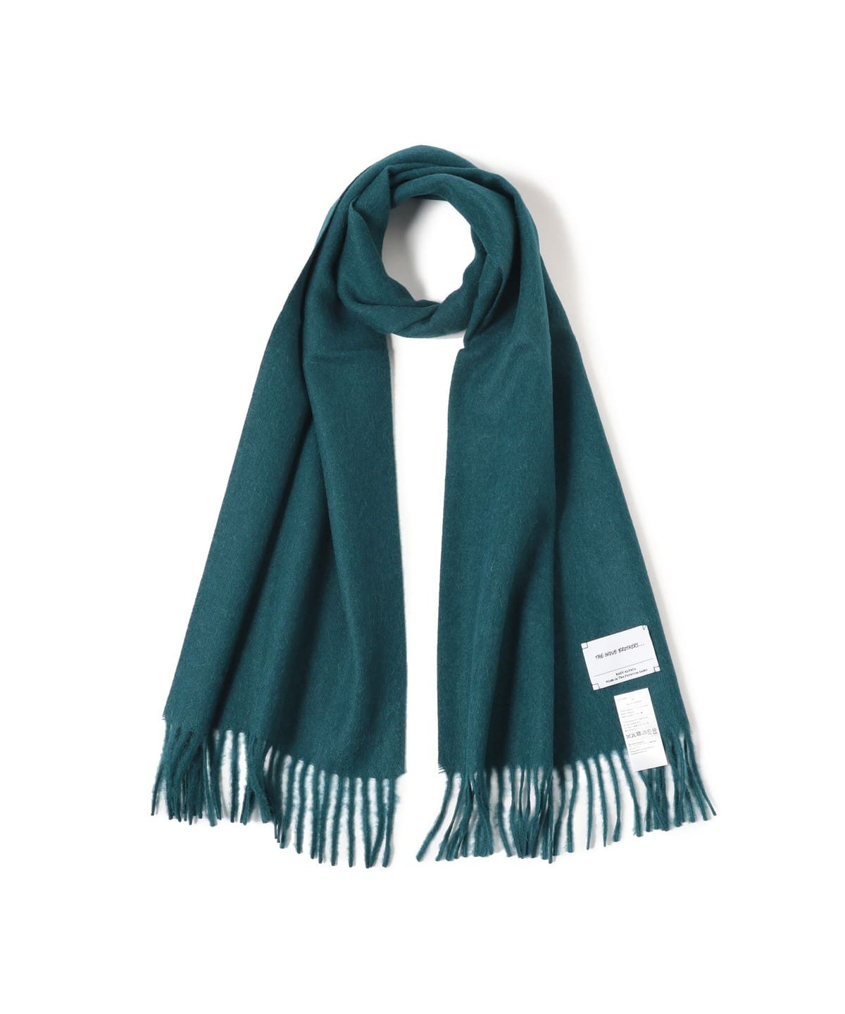 THE INOUE BROTHERS ザ・イノウエブラザーズ / アルパカ ソリッドマフラー 35x180 ファッション雑貨 MEN TEAL W35xL180cm THE INOUE BROTHERS ザ・イノウエブラザーズ / アルパカ ソリッドマフラー 35x180 ファッション雑貨 MEN TEAL W35xL180cm