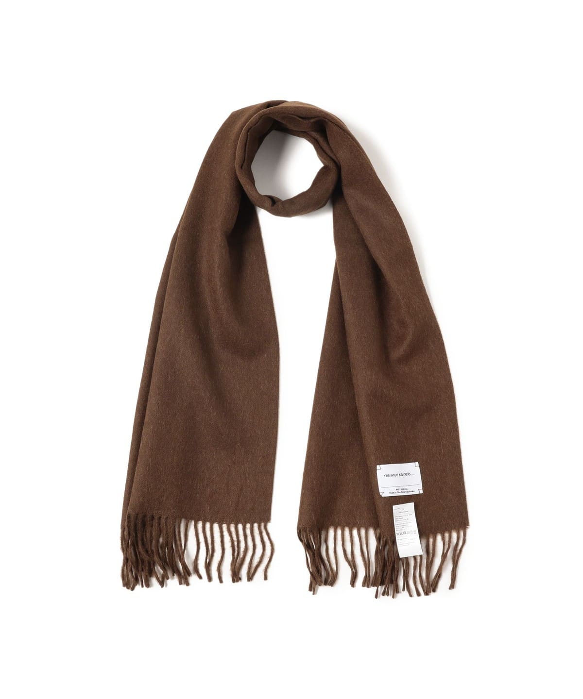 THE INOUE BROTHERS ザ・イノウエブラザーズ / アルパカ ソリッドマフラー 35x180 ファッション雑貨 MEN BROWN W35xL180cm THE INOUE BROTHERS ザ・イノウエブラザーズ / アルパカ ソリッドマフラー 35x180 ファッション雑貨 MEN BROWN W35xL180cm