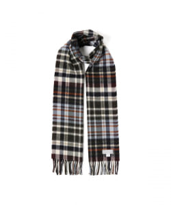 ▲Joshua Ellis / カシミヤ パッチワークチェック マフラー