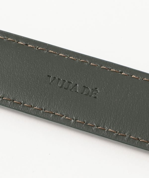 Vuja De / Leather Western Buckle Belt GREEN