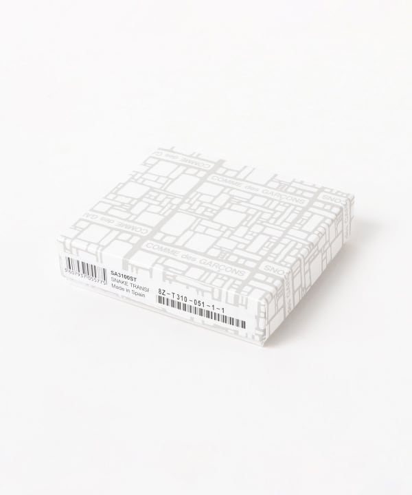 Wallet COMME des GARCONS / SNAKE TRANSPARENT Lジップ ウォレット
