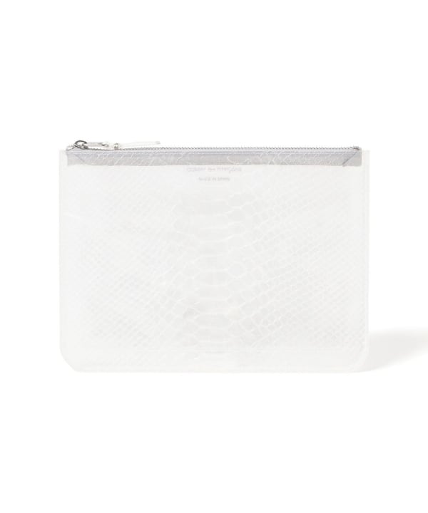 Wallet COMME des GARCONS / SNAKE TRANSPARENT ラージ ジップポーチ