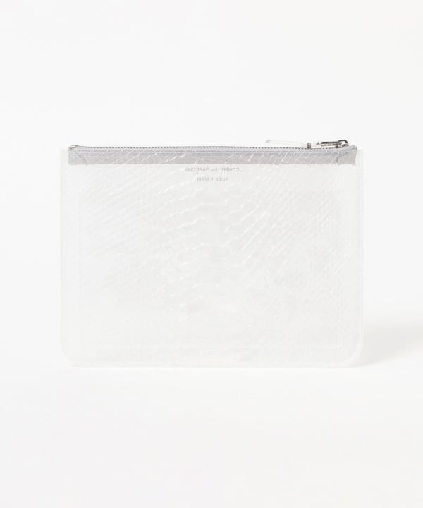 Wallet COMME des GARCONS / SNAKE TRANSPARENT ラージ ジップポーチ
