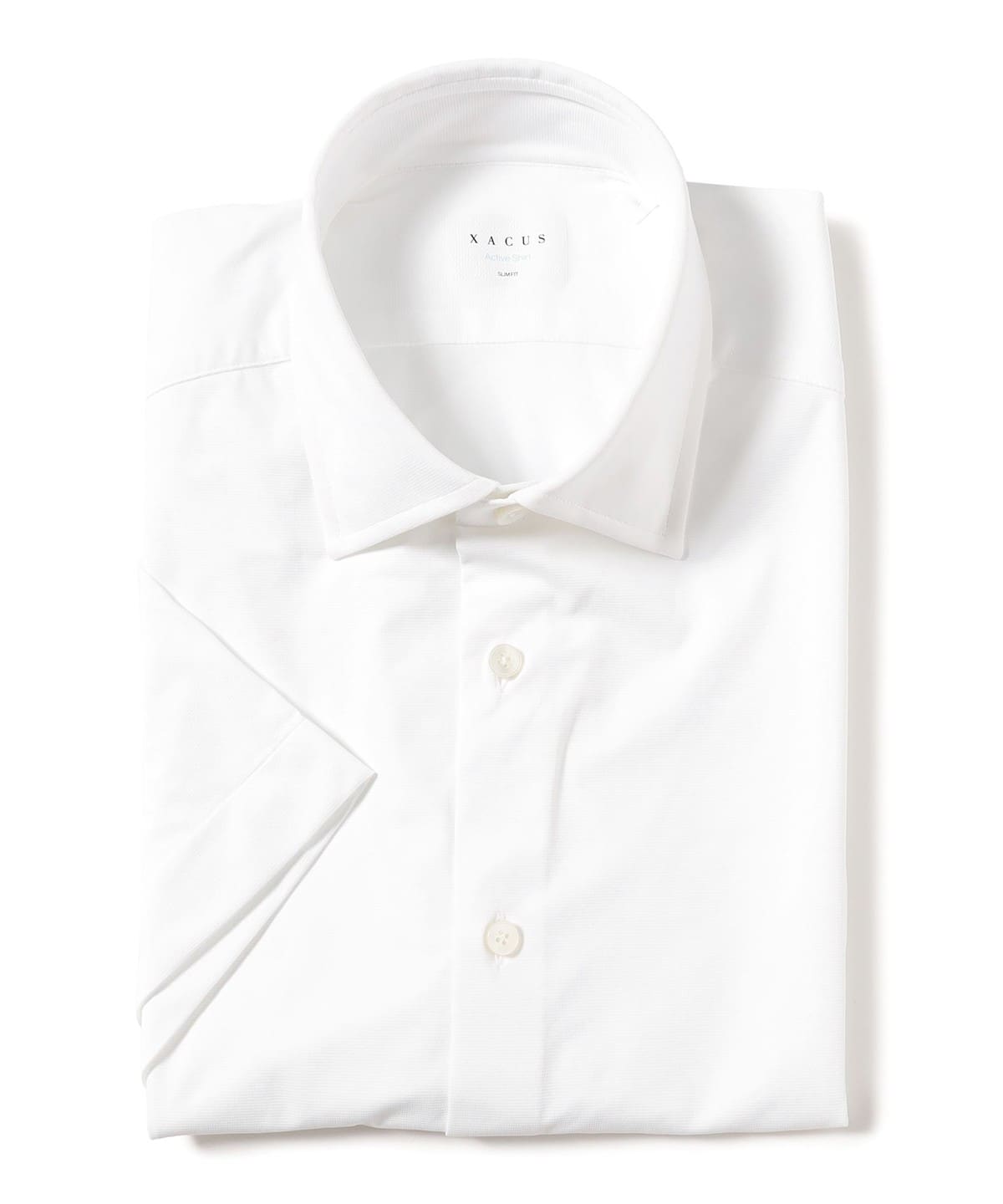 【別注】XACUS / ピケ ソリッド ショートスリーブ シャツ シャツ・ブラウス MEN WHITE/001 L 【別注】XACUS / ピケ ソリッド ショートスリーブ シャツ シャツ・ブラウス MEN WHITE/001 L