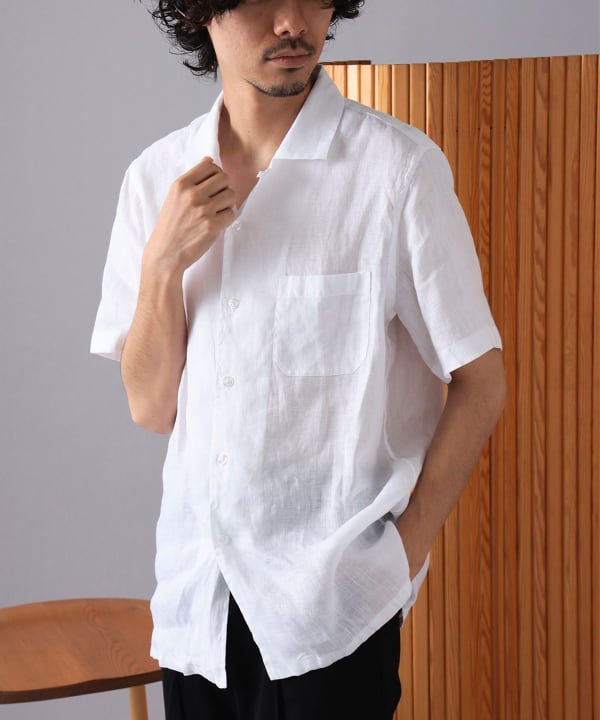 CAHLUMN シャツ CAHLUMN/カウラム Linen Pullover Shirt/リネン