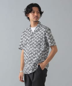 コットン プリント ショートスリーブ シャツ
