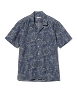 【別注】GHIRARDELLI / ハイビスカスプリント オープンカラーシャツ