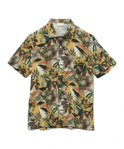 【別注】GUY ROVER / ボタニカルプリント オープンカラーシャツ