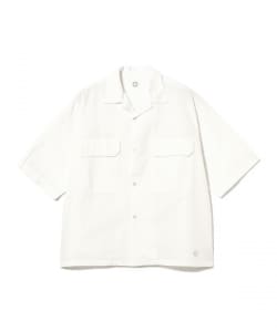 ORCIVAL / コットンリネン オープンカラー ショートスリーブシャツ