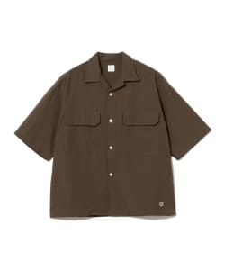 ORCIVAL / コットンリネン オープンカラー ショートスリーブシャツ