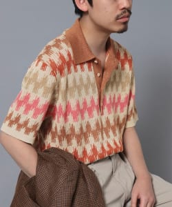 PIACENZA / リネンコットン ニットポロシャツ