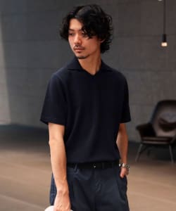 【5/15再値下げ】【別注】Blu Bre / ソリッド スキッパーポロシャツ