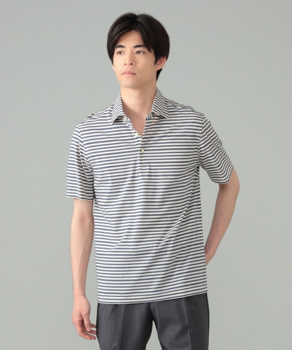 y2k❤️ BURBERRY BLUE LABEL ボーダー ポロシャツ Brilla per il gusto（ブリッラ ペル イル グスト）【別注】Blu