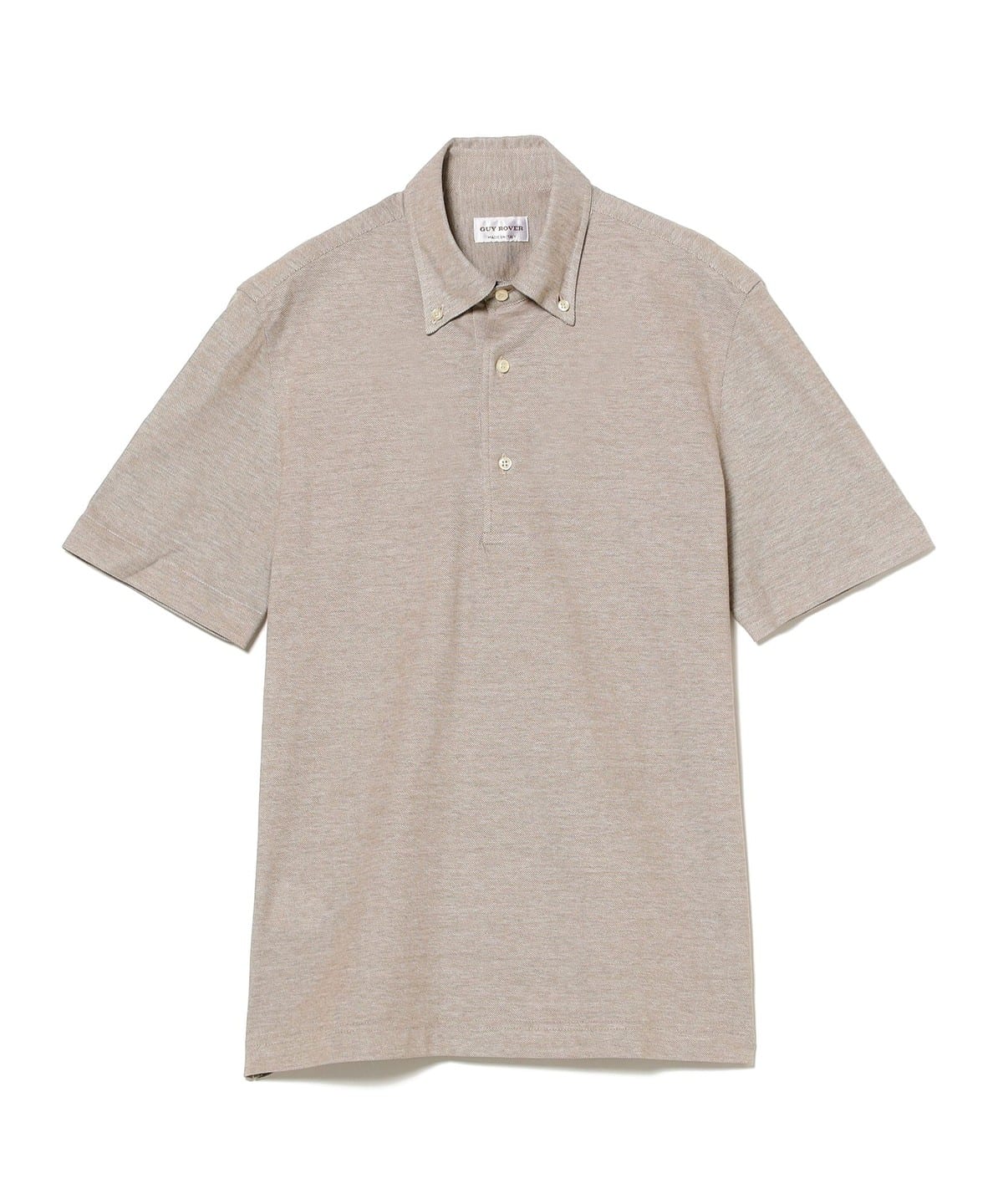 【別注】GUY ROVER ギローバー / ボタンダウン カノコ メランジ ポロシャツ シャツ・ブラウス MEN LT. BROWN/4 L 【別注】GUY ROVER ギローバー / ボタンダウン カノコ メランジ ポロシャツ シャツ・ブラウス MEN LT. BROWN/4 L