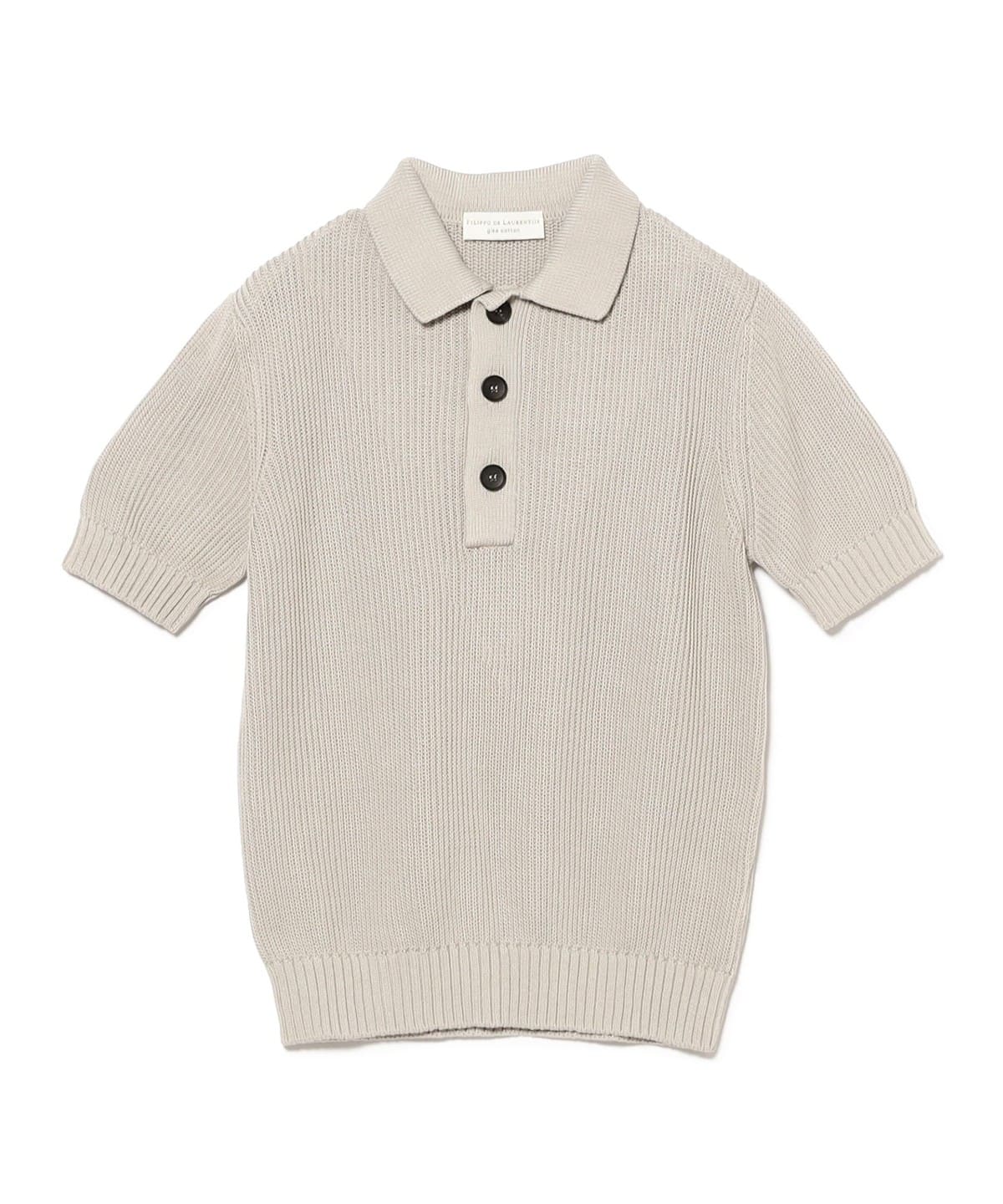 FILIPPODE LAURENTIIS 7ゲージ GIZAコットン ニットポロ Brilla per il gusto（ブリッラ ペル イル グスト）FILIPPO DE