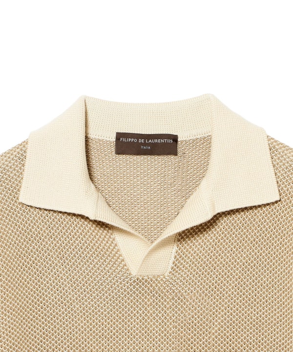 FILIPPO DE LAURENTIIS / カノコ スキッパー ポロシャツ