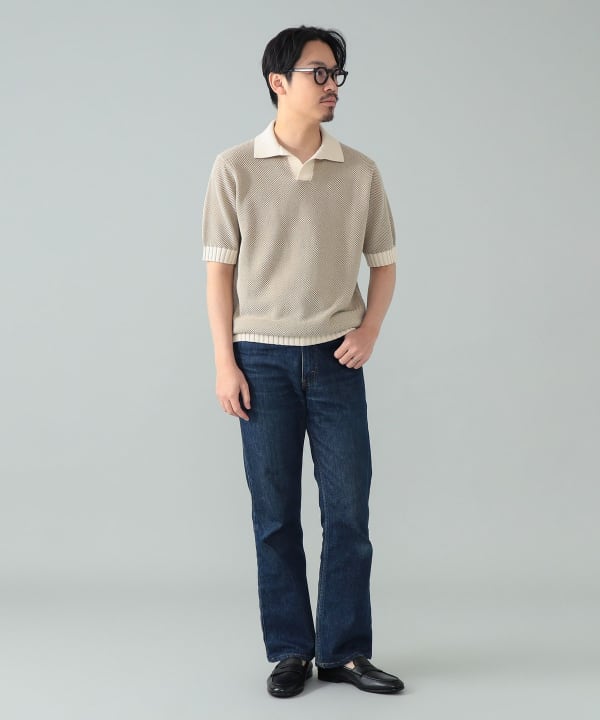 FILIPPO DE LAURENTIIS / カノコ スキッパー ポロシャツ Model：H178cm　Size：50