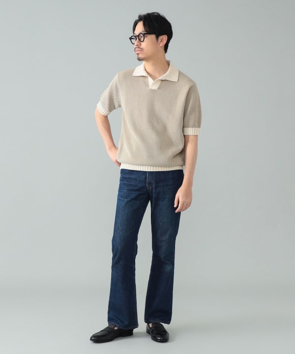 FILIPPO DE LAURENTIIS / カノコ スキッパー ポロシャツ Model：H178cm　Size：50