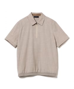 SEASE / ウール ハーフジップ ポロシャツ