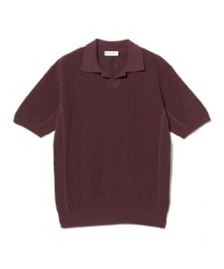 ROBERTO COLLINA / リネンミックス スキッパー ポロシャツ