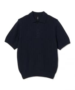 30/70 / ライン ニットポロシャツ