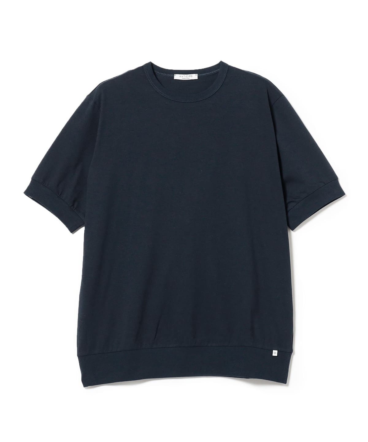 ANTICIPO / コットンスムース クルーネック Tシャツ Tシャツ・カットソー MEN NAVY/670 44 ANTICIPO / コットンスムース クルーネック Tシャツ Tシャツ・カットソー MEN NAVY/670 44